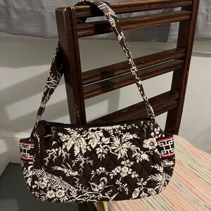 Vera Bradley Imperial Toile shoulder bag with matching keyring card case - EUC!